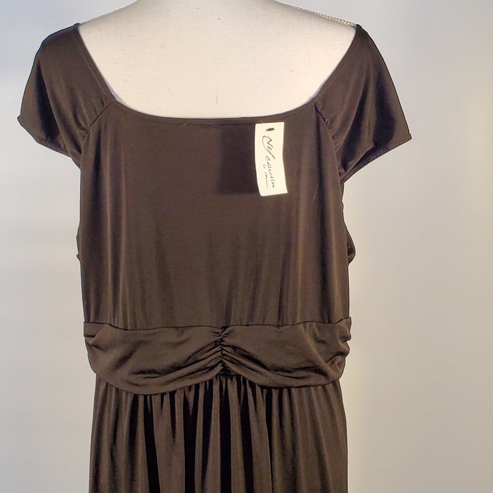 NWT NY Collection BLACK MAXI DRESS - Sz: 2x - Picture 5 of 5